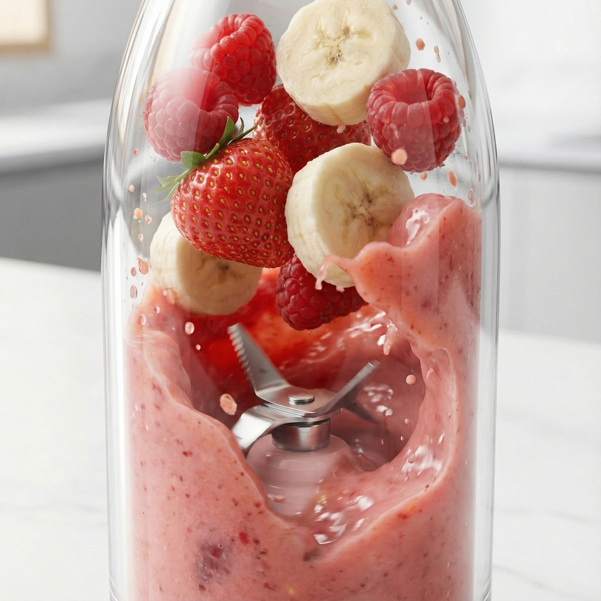 PinkJuice – Blender Portabil Pentru Smoothie-uri